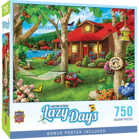 Lazy Days - Lakeside Retreat 750 Piece Jigsaw Puzzle 31574 front of box