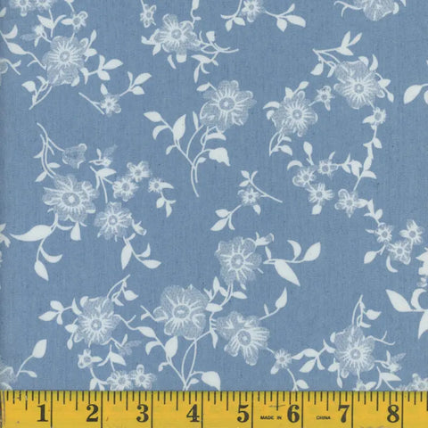 large floral, Small Floral Print Poly Cotton FTI Fabric 137338