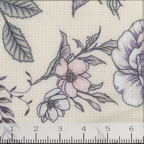 large floral, Fashion Floral Print Knit Fabric CA-199