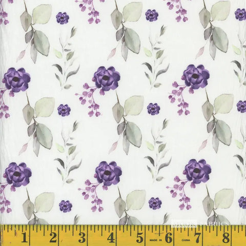 lavender, Eucalyptus Bliss Pine Skin Fabric 1382