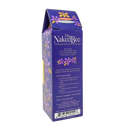 Back of lotion gift set