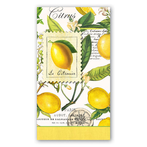 Lemon basil hostess napkins