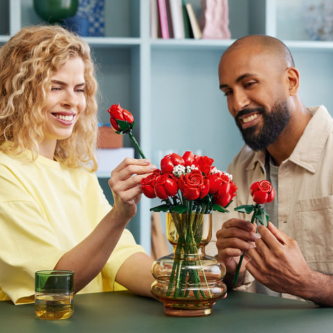 lifestyle, LEGO Botanicals Bouquet of Roses Building Set 10328