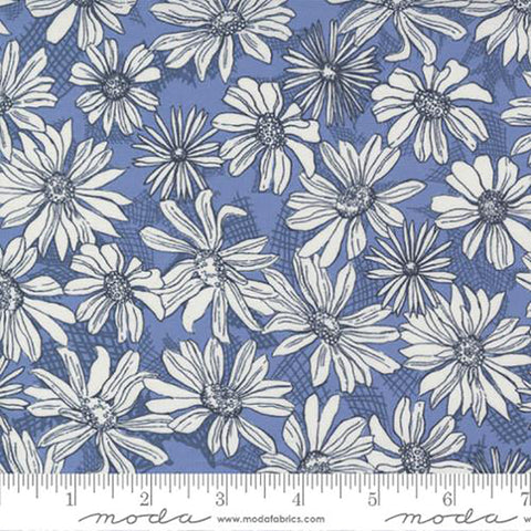 Garden Society Cotton Fabric Collection light blue
