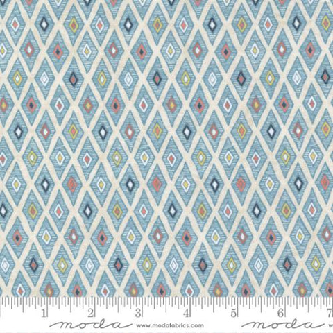 Nutmeg Collection Cozy Checks Cotton Fabric light blue