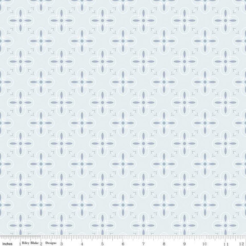 Between the Pages Collection End Papers Cotton Fabric C15373 light blue