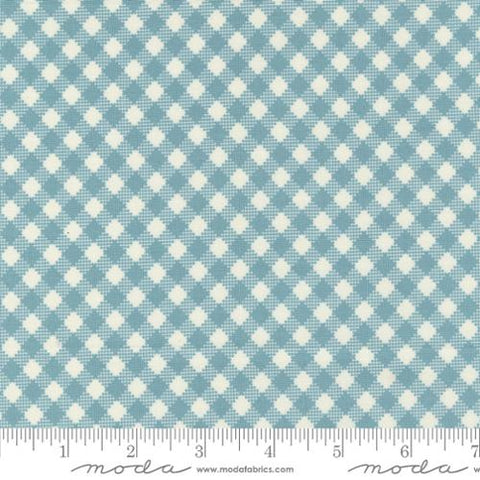 Light blue-Farmstead Collection Gingham Check Cotton Fabric 20907