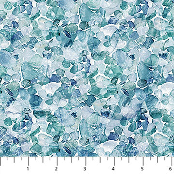 Sea Breeze Collection Seaglass Cotton Fabric DP27101 light blue