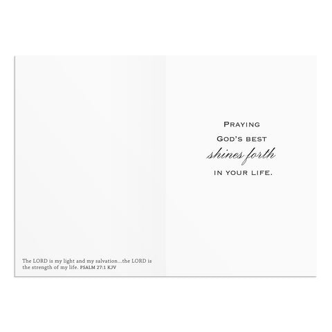 Light the Way card inside