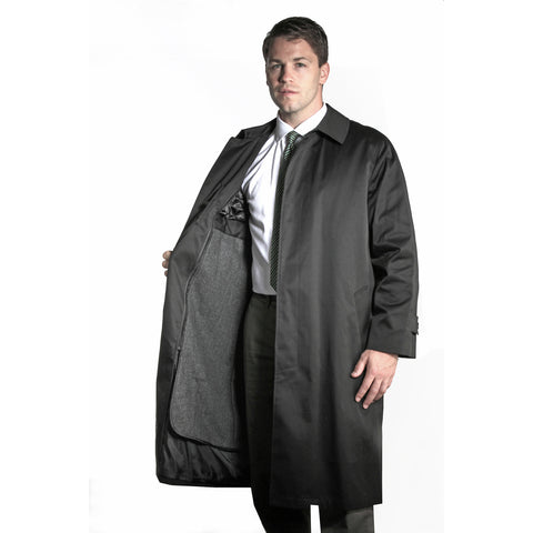 Raincoat with zipout lining
