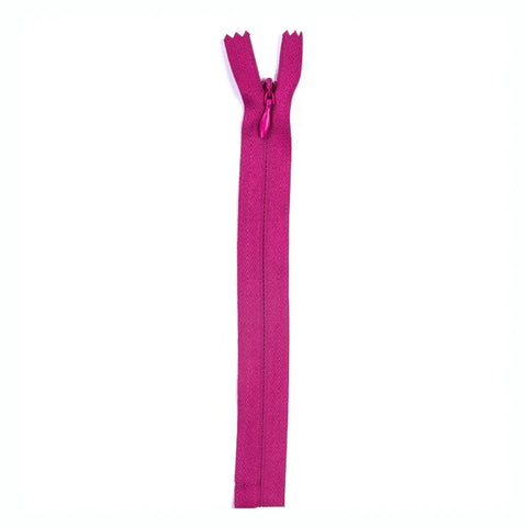 Magenta invisible zipper