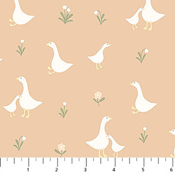 mama and baby goose, Silly Goose Cotton Flannel Fabric F277