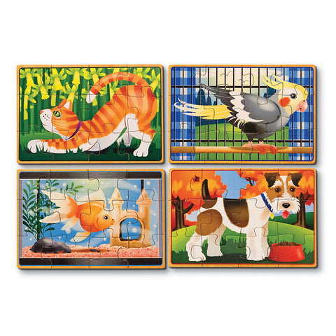 Four jigsaw puzzles