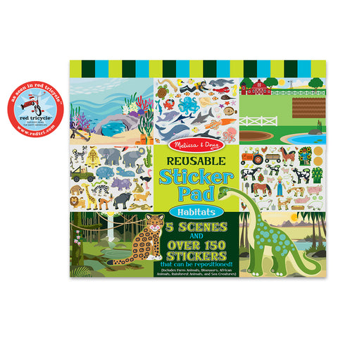 reusable sticker pad habitats