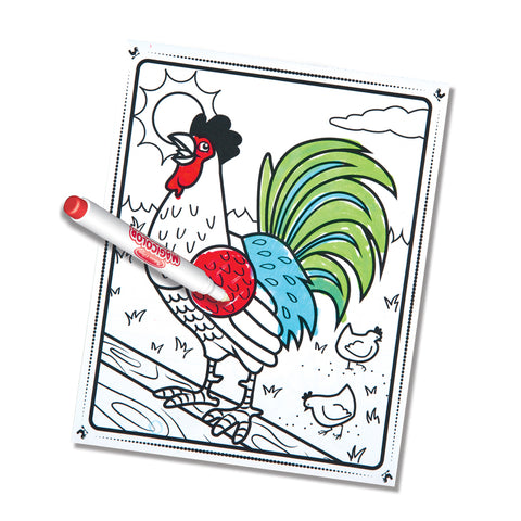 magicolor pad in use - rooster
