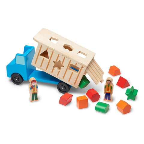 Wooden dump truck