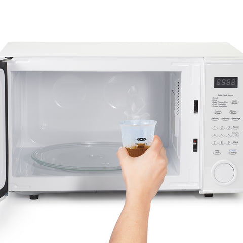 Heating syrup in microwave