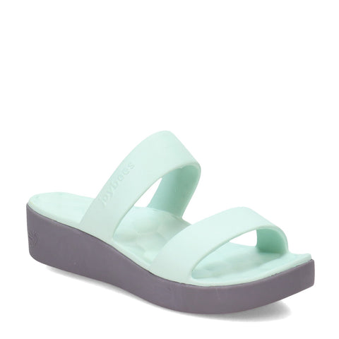 Joybees women's Cute Sandal in mint & charcoal