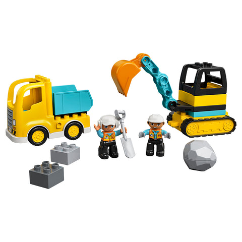 LEGO Duplo Construction Truck & Tracked Excavator Building Toy 10931