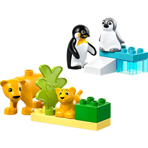 LEGO Duplo Town Wild Animal Families Penguins & Lions Building Toy 10442