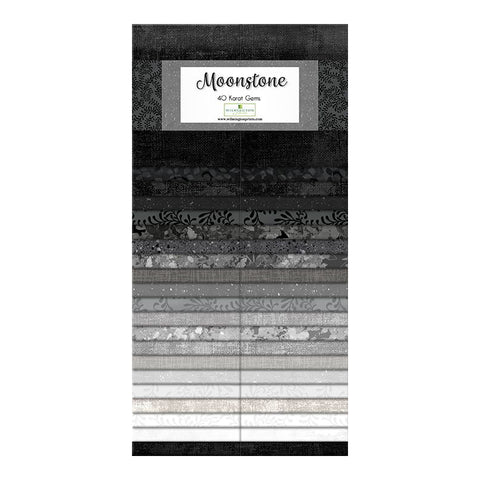 moonstone, Pre-cut Cotton Fabric Karat Gems Strips 842