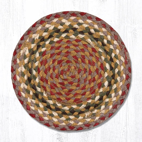 Olive/Burgundy/Gray Trivet