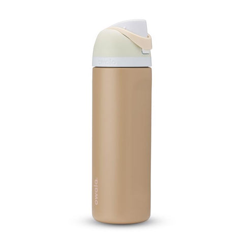 Owala FreeSip 24 oz water bottle in muddy buddy tan