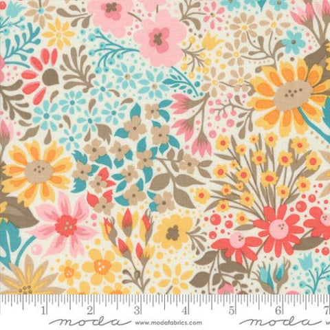 Multi, Sunday Brunch Collection Dutch Baby Floral Cotton Fabric 30750