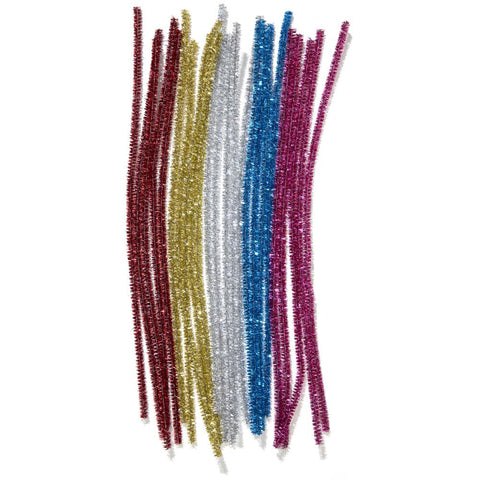 Multi-color tinsel stems