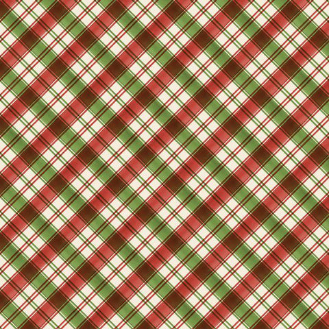 multicolor, Cardinal Celebration Collection Plaid Cotton Fabric 37760