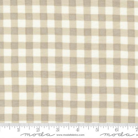 Happiness Blooms Collection Gingham Checks Cotton Fabric natural