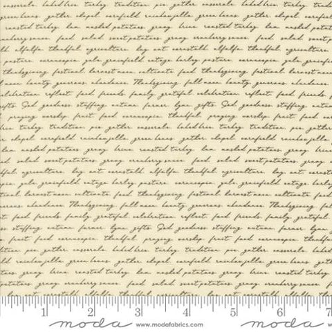natural,Acorn Hollow Collection Campfire Text Cotton Fabric 30767