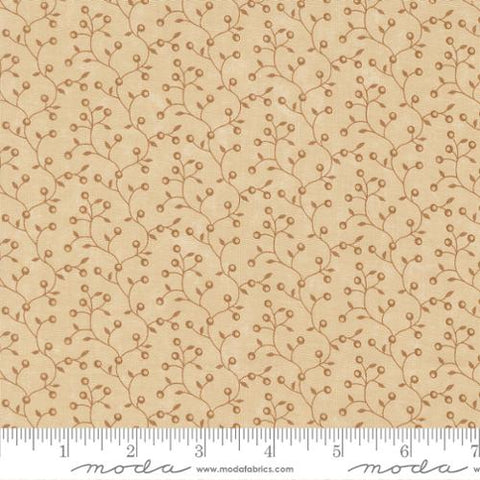 natural, Wheatland Collection Berry Vines Cotton Fabric 9796