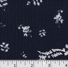 Chevron Crepe Knit Print Fabric 32932 navy