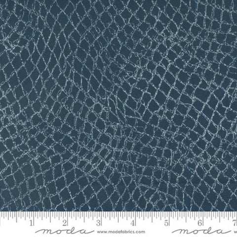 Longshore Collection Fishing Net Cotton Fabric 24613 navy
