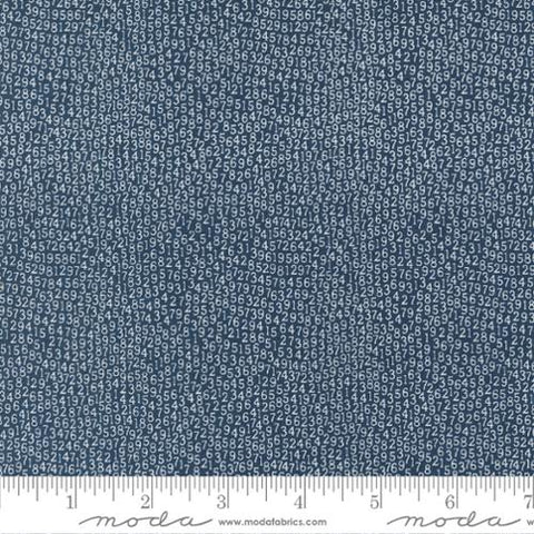 Vintage Collection Numbers Cotton Fabric 55656 navy