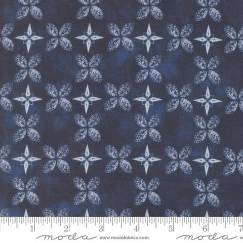 navy, Winter Chill Collection North Star Cotton Fabric 48106