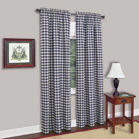 Navy curtains
