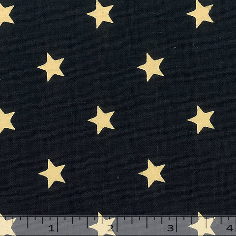Navy blue fabric with stars