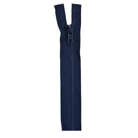 Navy zipper