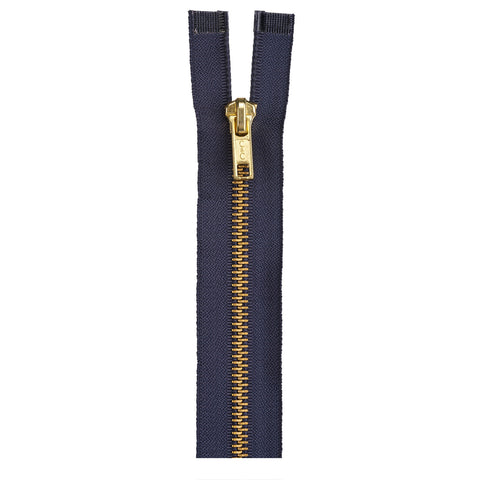 Navy zipper