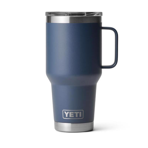 Navy Yeti Rambler 30 oz Travel Mug with Handle