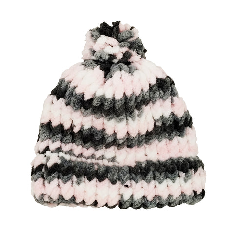 Pink, Gray, White Cap