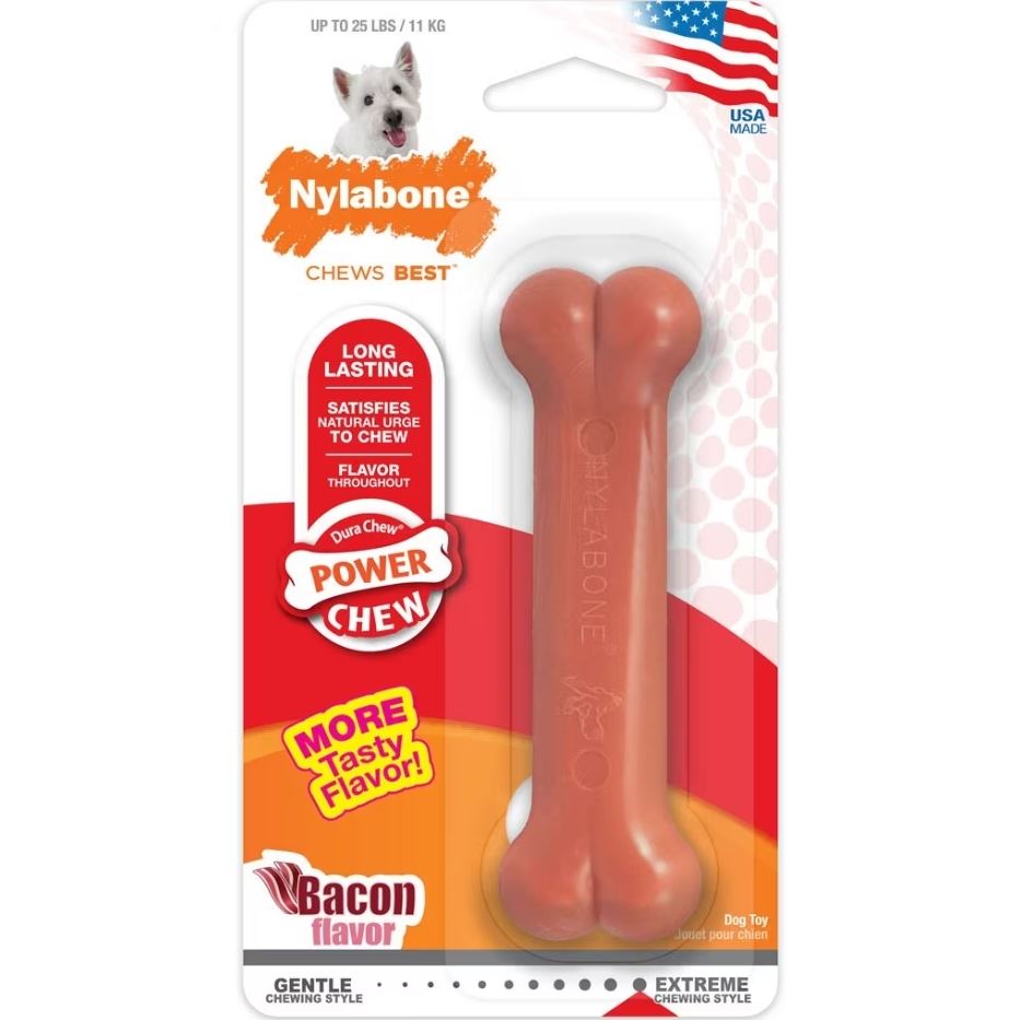 Nylabone Bacon Power Chew Bone NB10 – Good's Store Online