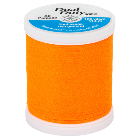 Neon orange thread