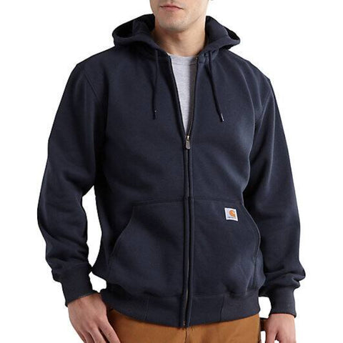 new navy, Men's Big and Tall Paxton Rain Defender Heavyweight Hooded Sweatshirt 100614