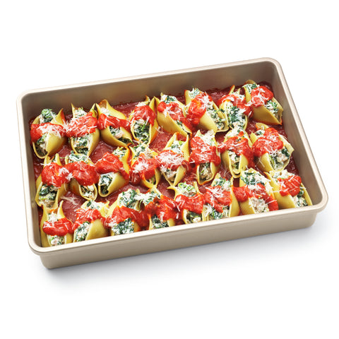 Stuffed shells in non-stick pan