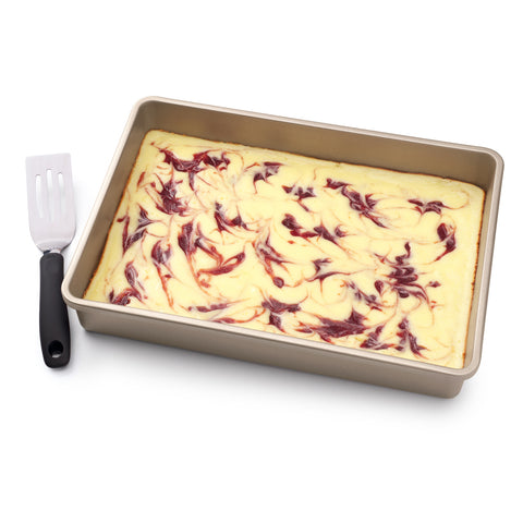 Cheesecake in non-stick pan