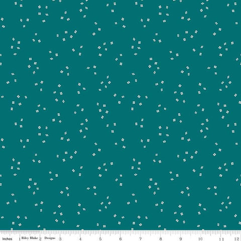 Blossom Lane Collection Windows Cotton Fabric C14007 ocean