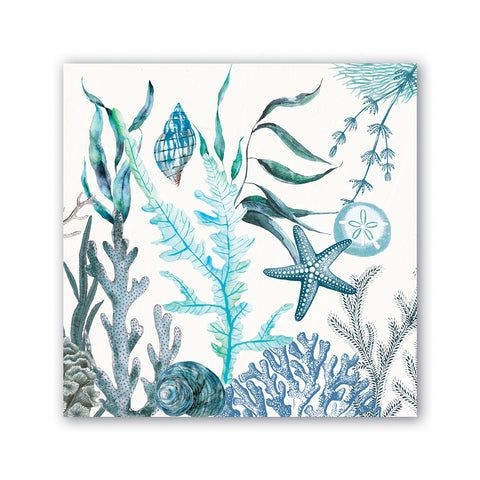 Ocean tide Michel Designs Works cocktail napkins